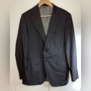 Samuelsohn Charcoal Pinstripe Suit Jacket. 40R, wool, in good condition